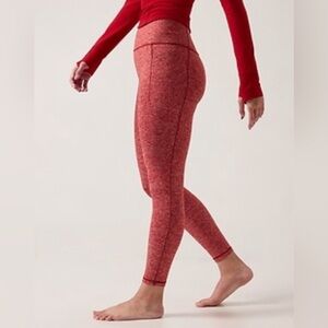 NWT Athleta Salutation Stash Pocket Softluxe Tight Decadent Red/Antique size M